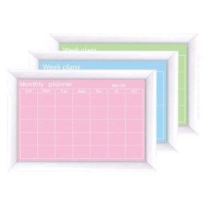 컬러 자석 월간/주중계획표 [핑크/블루/그린] 450mm×600mm